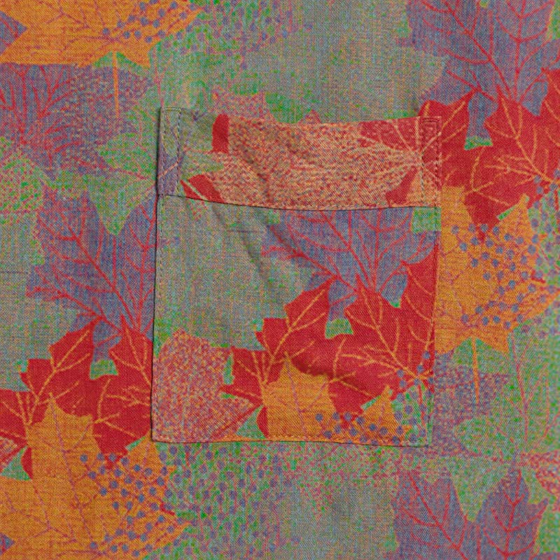 Autumn Maple Leaf Cotton Kimono Robe