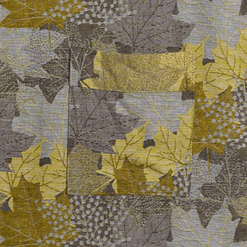 Autumn Maple Leaf Cotton Kimono Robe