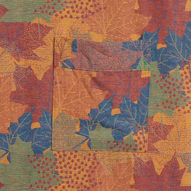 Autumn Maple Leaf Cotton Kimono Robe