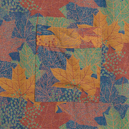 Autumn Maple Leaf Cotton Kimono Robe