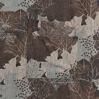 Autumn Maple Leaf Cotton Kimono Robe