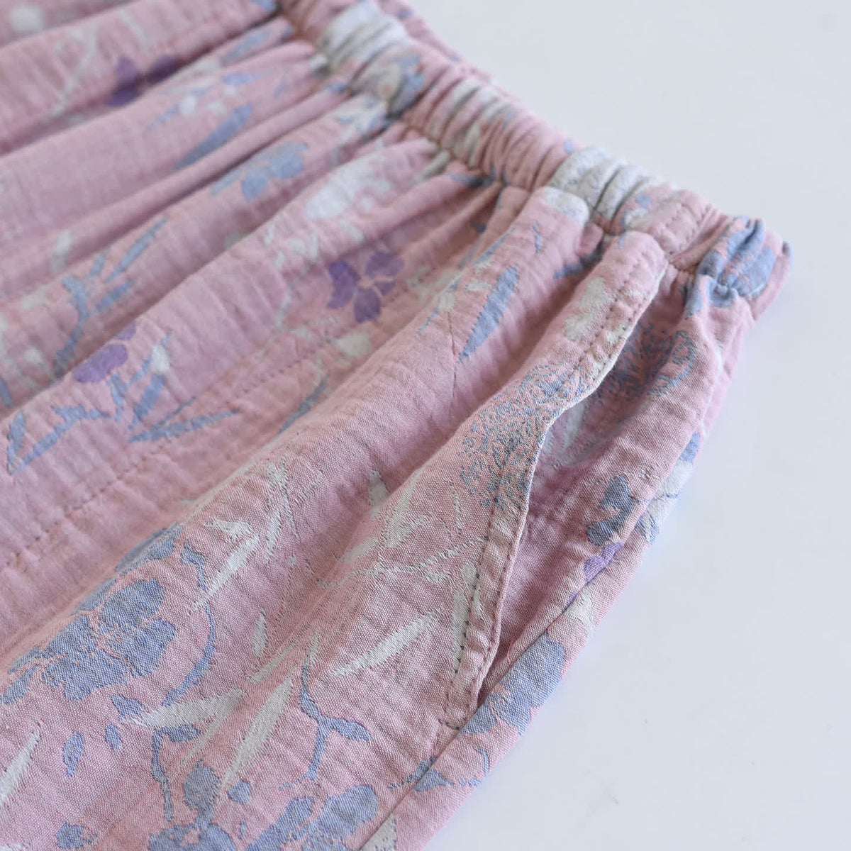 Wisteria Floral Cotton Gauze Sleep Set