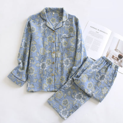Breezy Floral Cotton Gauze Loungewear Set