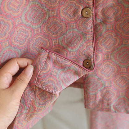 Minimal Cotton Gauze Printed Sleepwear Set