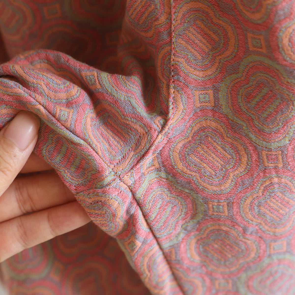 Minimal Cotton Gauze Printed Sleepwear Set