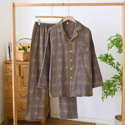 Heritage Cotton Gauze Check Pajama Set