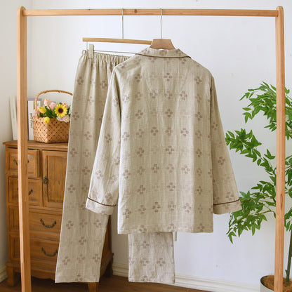 Heritage Cotton Gauze Check Pajama Set