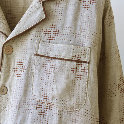 Heritage Cotton Gauze Check Pajama Set