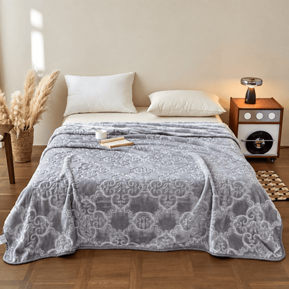 Multi-color Luxury Raschel Fleece Blanket