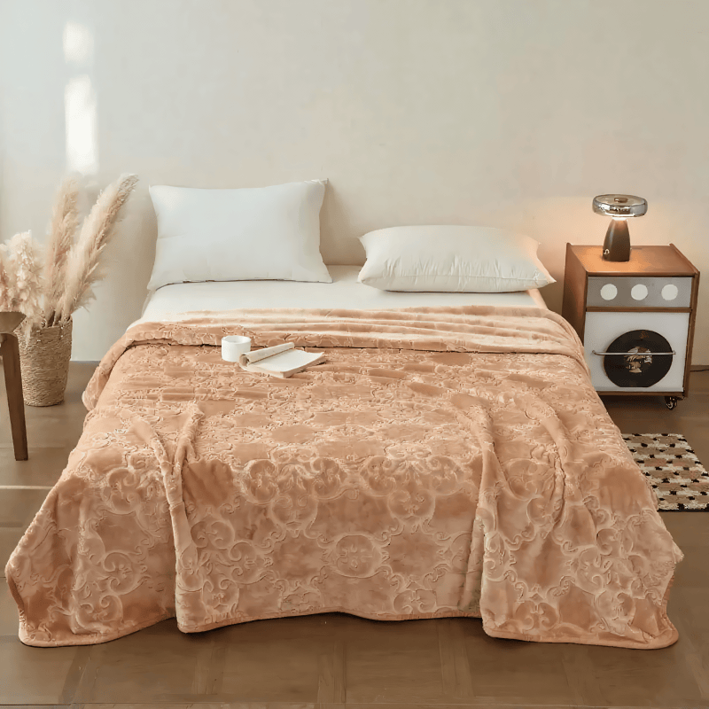 Multi-color Luxury Raschel Fleece Blanket