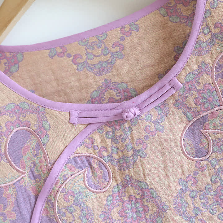 Vintage Oriental Cotton Gauze Lounge Set