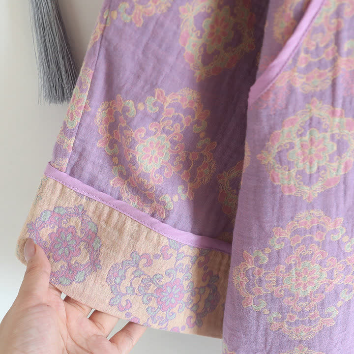 Vintage Oriental Cotton Gauze Lounge Set