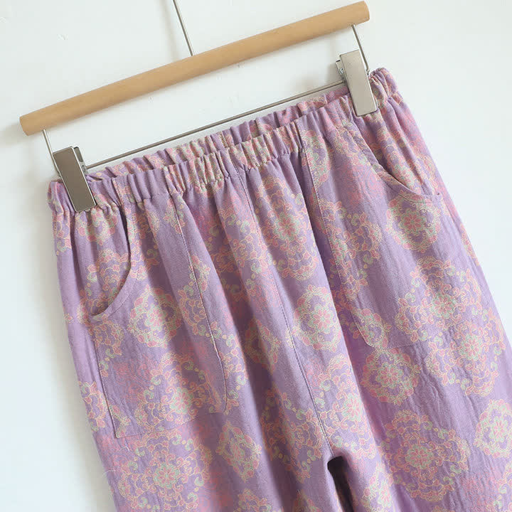 Vintage Oriental Cotton Gauze Lounge Set