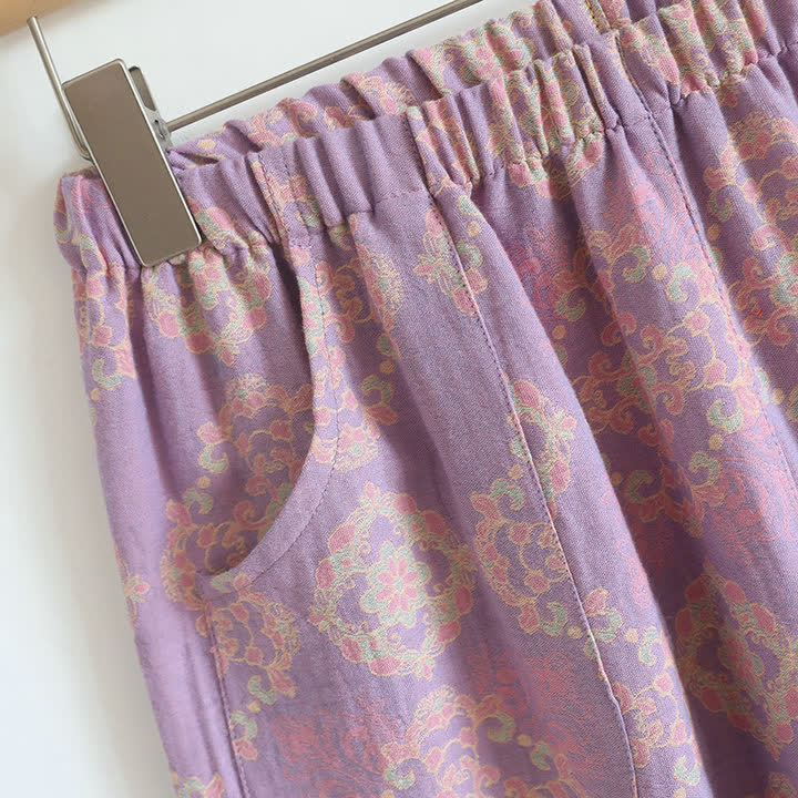 Vintage Oriental Cotton Gauze Lounge Set