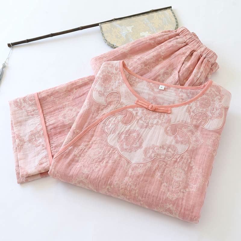 Vintage Oriental Cotton Gauze Lounge Set