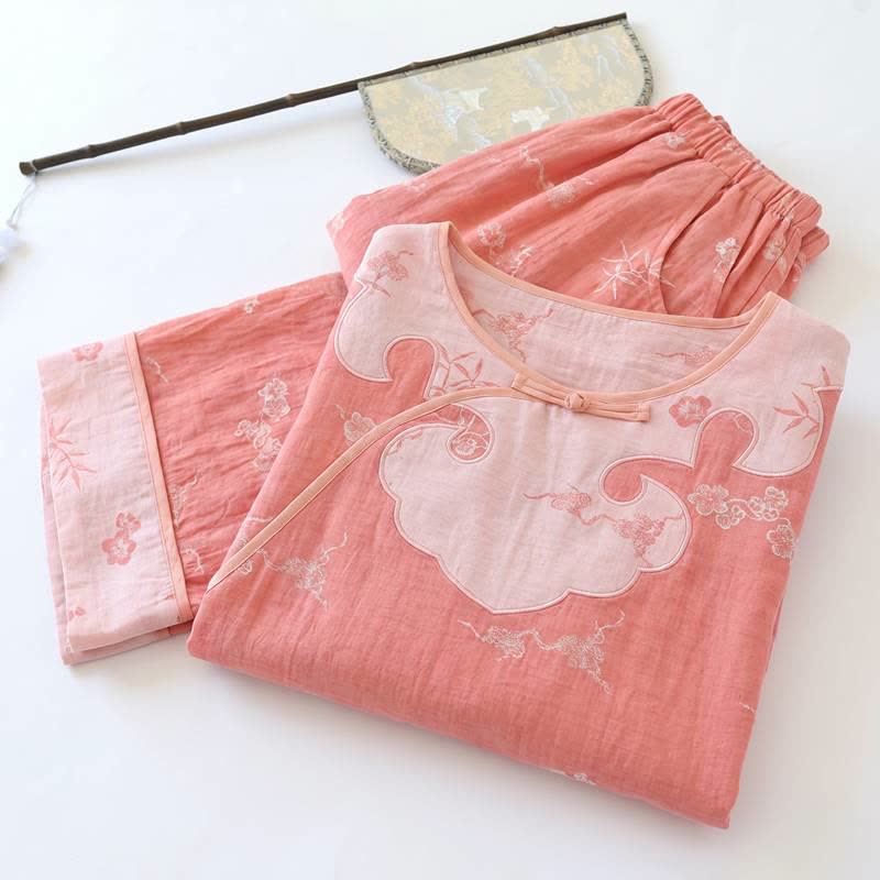 Floral Cotton Petal Collar Lounge Set