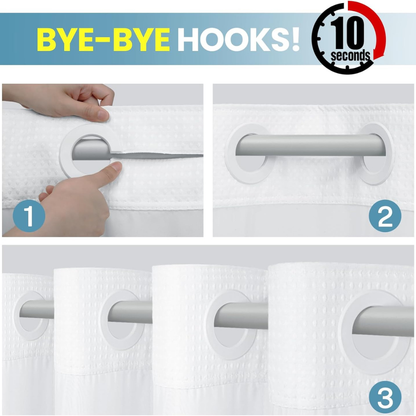 Rinova™ | No-Hook Shower Curtain