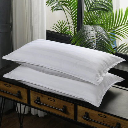 Amara Luxury Hotel Stripe Cotton Bedding Set