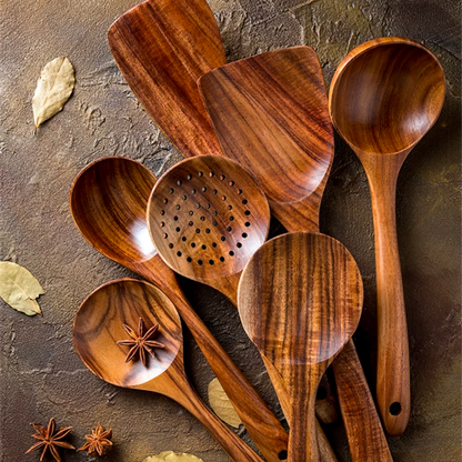 Wooden Utensils Set