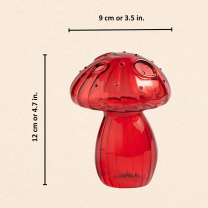 Vibrant Mushroom Glass Vases