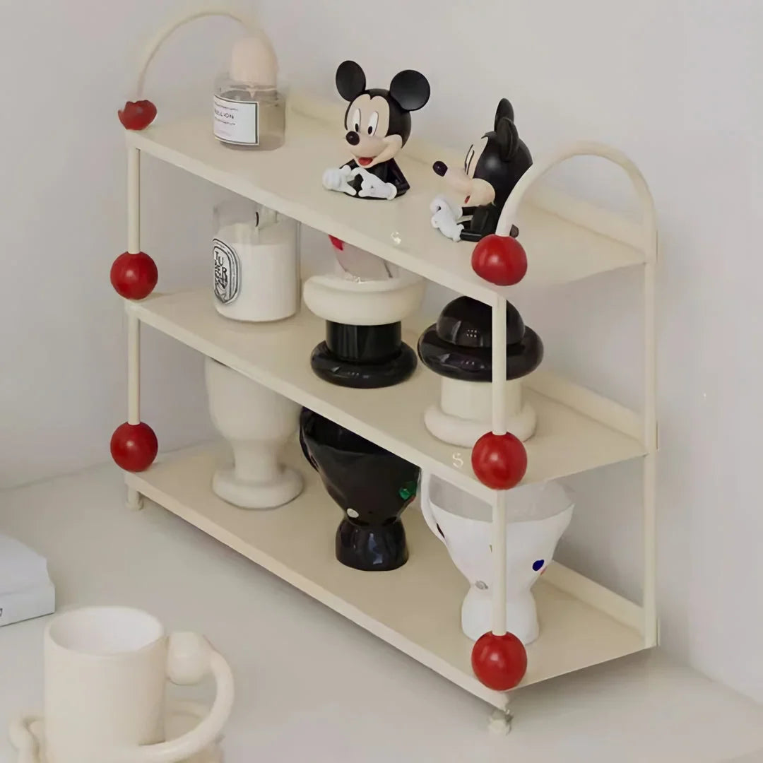 Playful Bauble Two-Tone Metal Desk Shelf