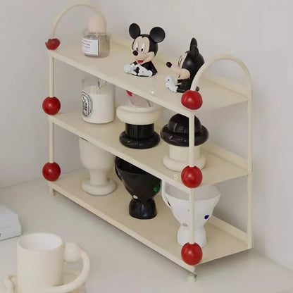 Playful Bauble Two-Tone Metal Desk Shelf