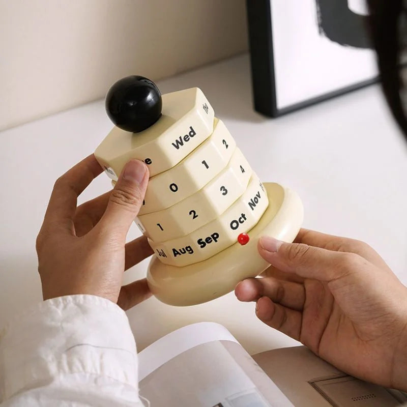 Tactile Minimalist Wood Perpetual Calendar