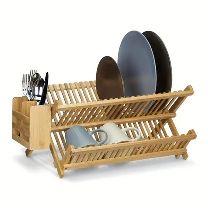 Zephyr Bamboo Dish Drying Rack