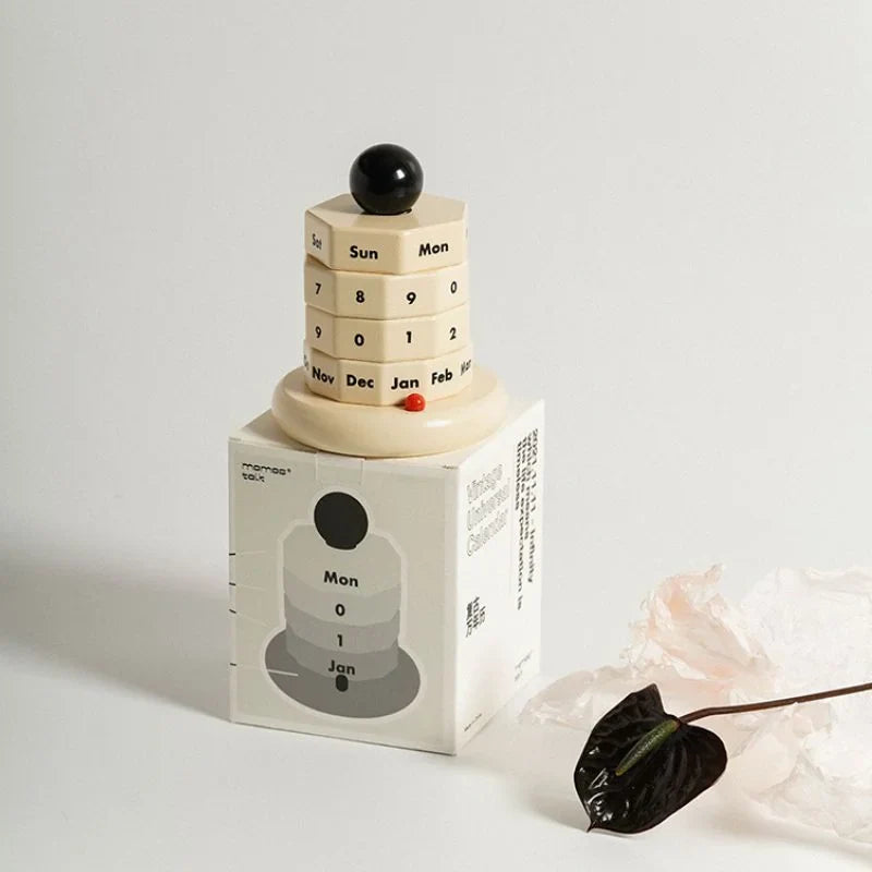 Tactile Minimalist Wood Perpetual Calendar