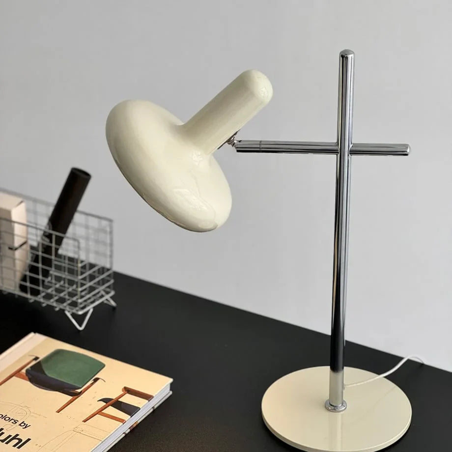 Smooth Sculptural Metal Accent Lamp