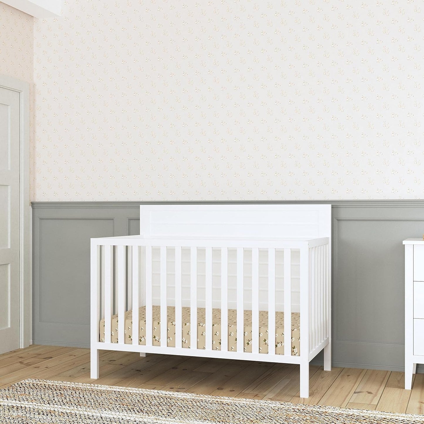 Carter'S by Davinci Morgan 4-In-1 Convertible Crib in White, Greenguard Gold Certified Baby Products Convertible Cribs Furniture Infant & Toddler Beds Nursery