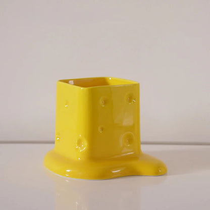 Melting Cheese Ceramic Desktop Organizer