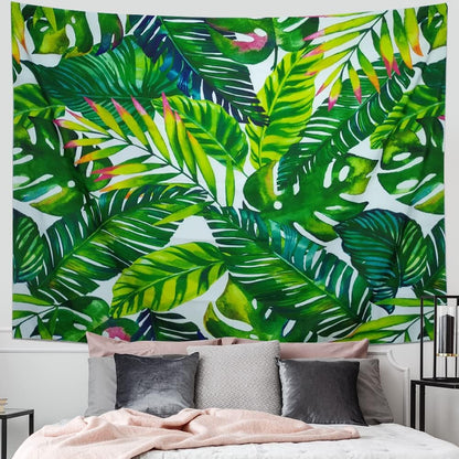 Leaf Tapestry Wall Hanging Palm Leaf Tapestry Banana Leaf Tapestry Wall Tapestry for Living Room Bedroom Dorm Decor Home & Kitchen Home Décor Products Tapestries