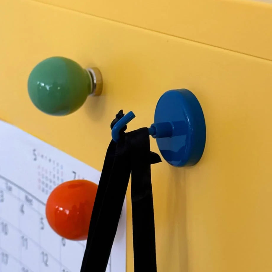 Smooth Solid Color Metal Magnetic Hooks