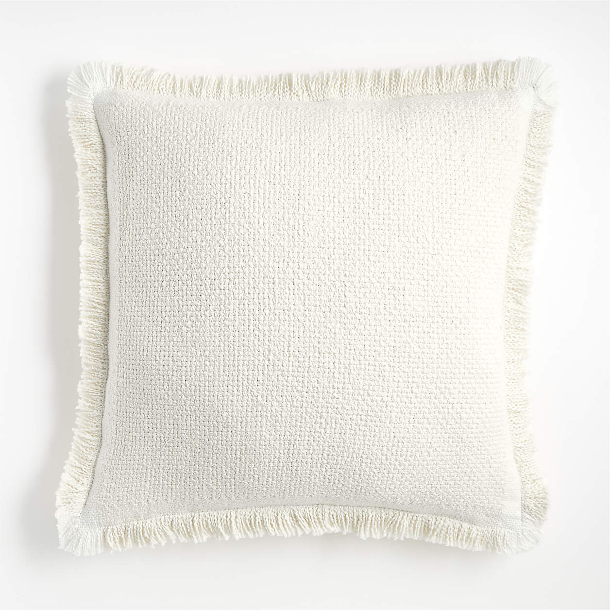 Housse de coussin Weekend Arctic ivoire en coton biologique 23"x23"