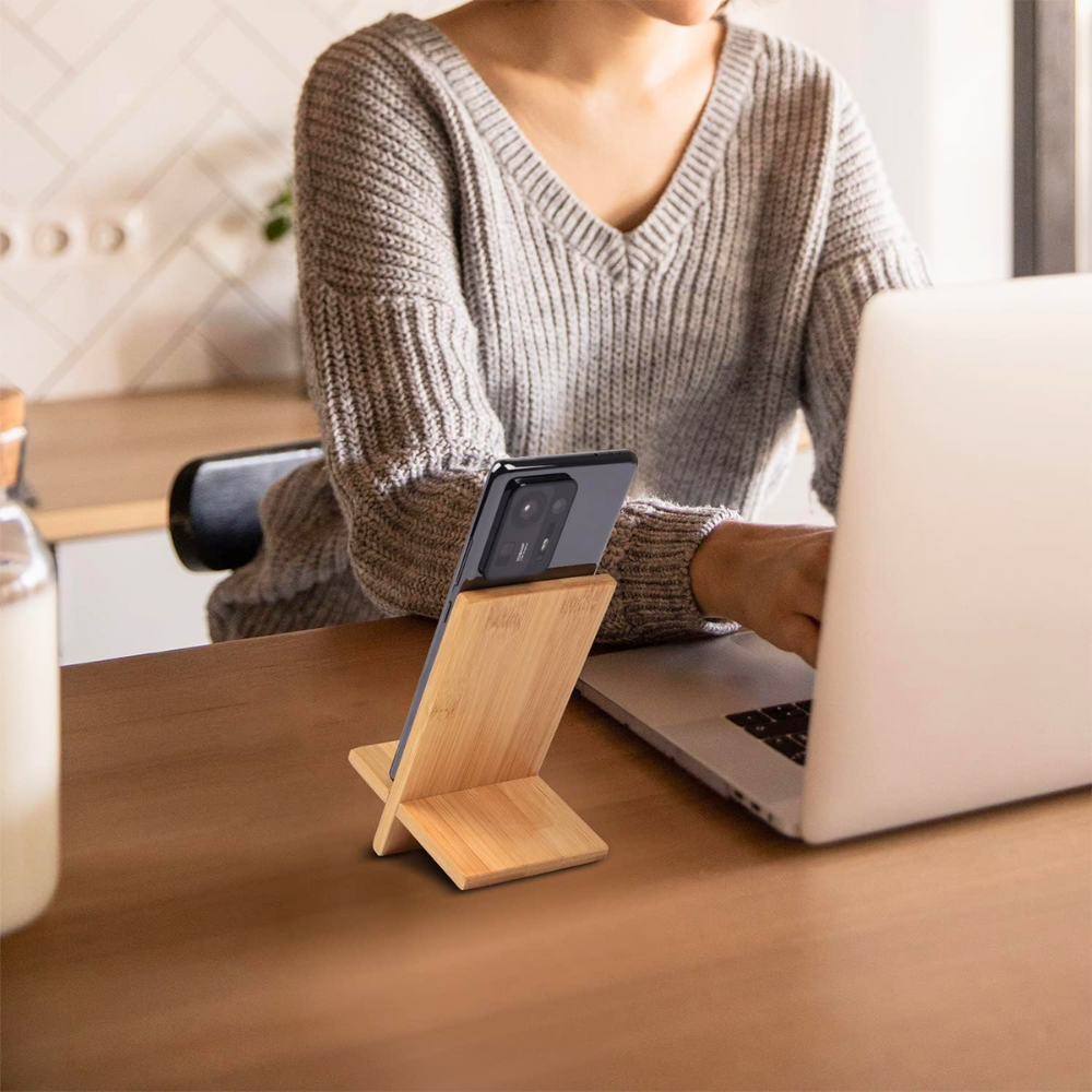 Bamboo Wood Phone Stand (BLACKLIST)