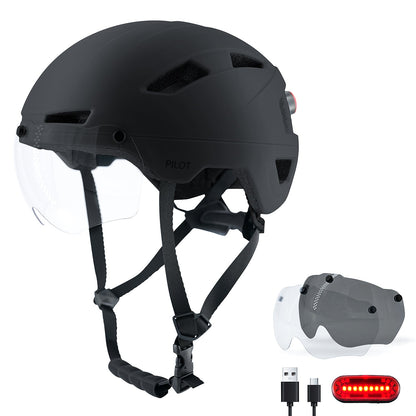 UV400 Lightweight Bicycle Helmets with LED Lights
