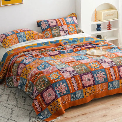 Reversible Bohemian Cotton Quilt