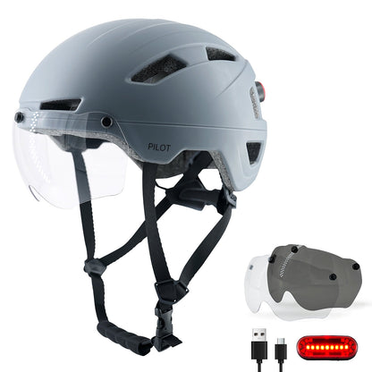 UV400 Lightweight Bicycle Helmets with LED Lights