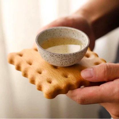 Wooden Biscuit Coaster