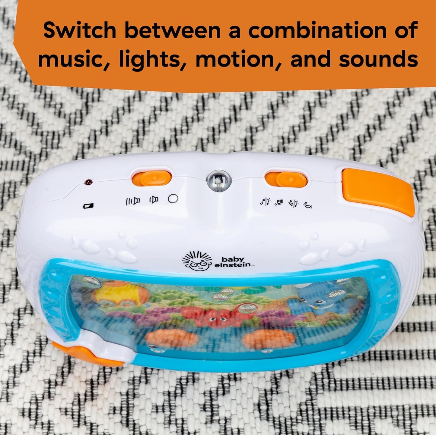 Baby Einstein Sea Dreams Soother Musical Crib Toy and Sound Machine, Newborn and Up Baby Products Décor Nursery Sleep Soothers