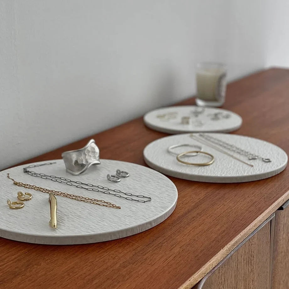 Textured Wabi-Sabi Ceramic Jewelry Tray