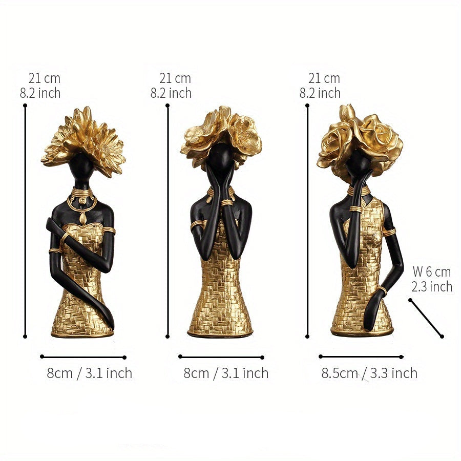 Golden Muse Expression Sculpture