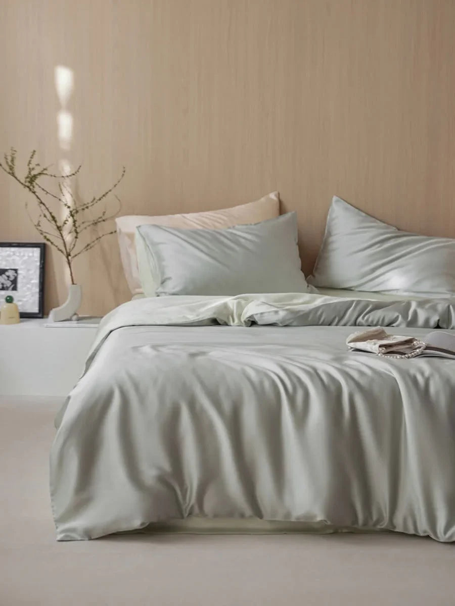 Silky-Smooth Solid Color Cooling Tencel Bedding Set