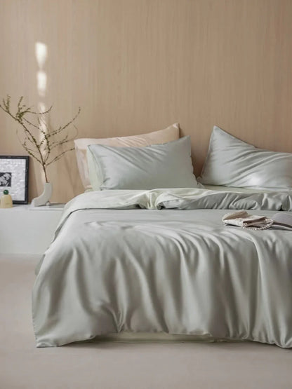 Silky-Smooth Solid Color Cooling Tencel Bedding Set