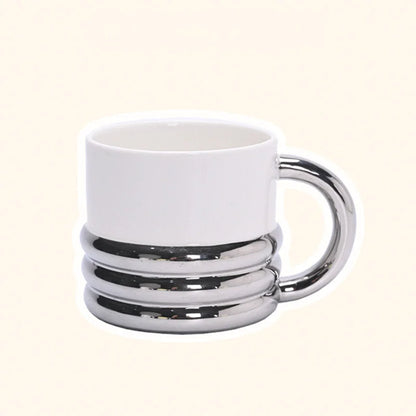 Chunky Ribbed Ceramic Mug