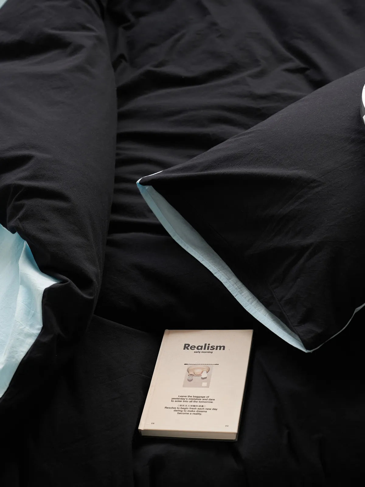 Reversible Two-Tone Washed Cotton Bedding Set