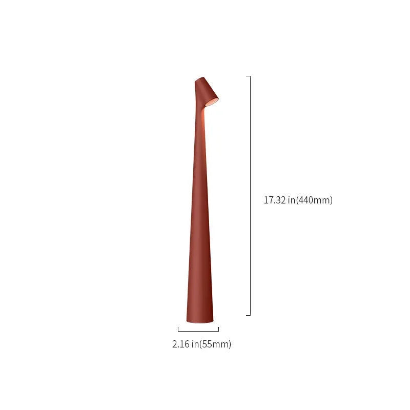 Sculptural Metal Cordless Touch Lamp