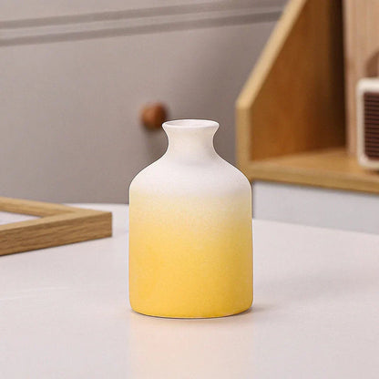 Pastel Ombre Frosted Ceramic Bud Vase