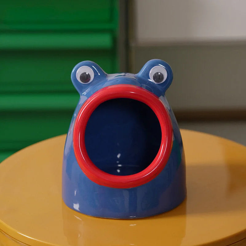 Glossy Googly Eye Frog Ceramic Catchall Tray
